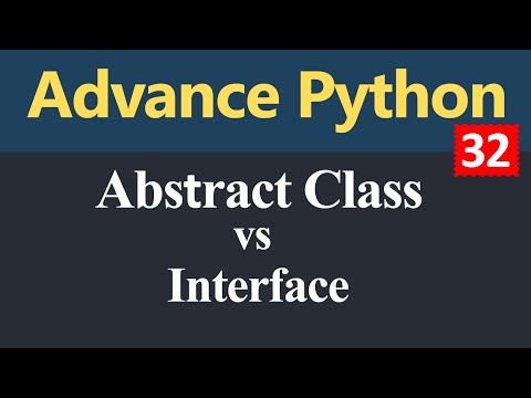 Difference between Abstract Class and Interface in Python Hindi