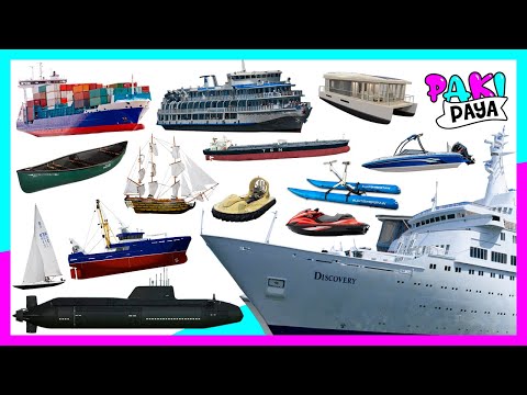 ¡LOS TRANSPORTES MARÍTIMOS! 🚢 ⛵ Different Types of Sea Transport