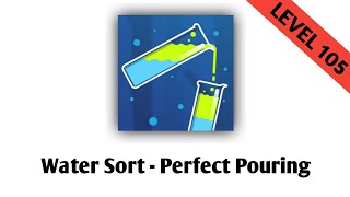Gameplay of Water Sort - Perfect Pouring | Level 105