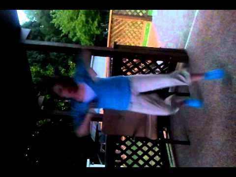 Makayla doing the "Bwaka Bwaka" dance.