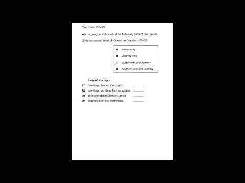 Subject of drawing Change to be made | IELTS LISTENING TEST | SECTION-3