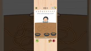 Brain Test 5 Level 10: Which plate belongs to him? Walkthrough