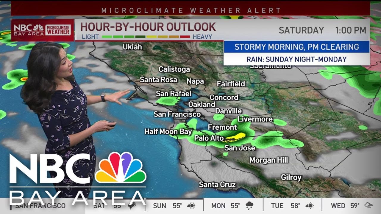 Bay Area forecast: Stormy Saturday morning, PM clearing