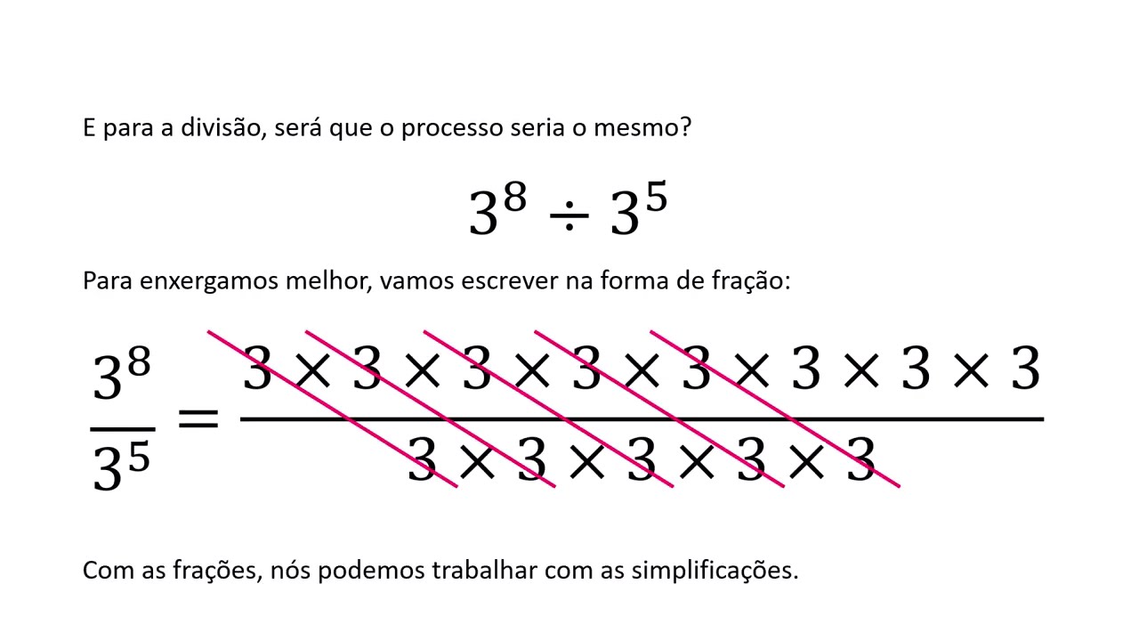 Introdução a potência e propriedades multiplicação e divisão de potência de mesma thumbnail