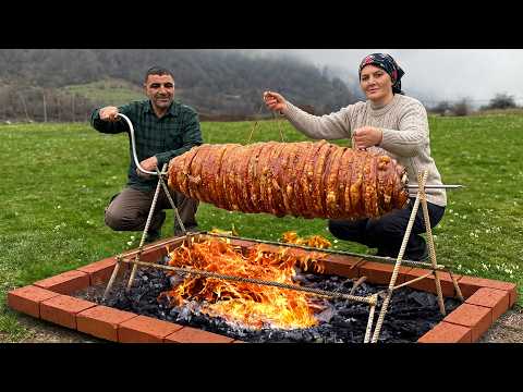 Crispy Fried Kokorec Traditional Recipe 4K!