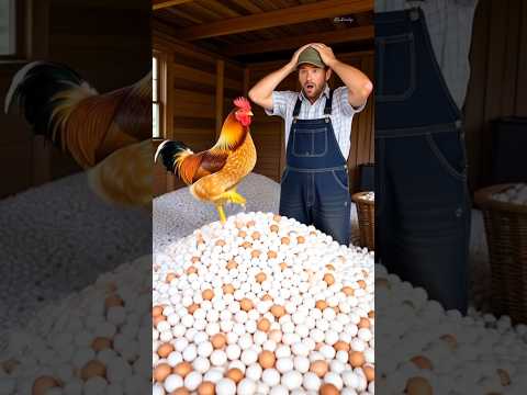 😱Hen give to so many 🐓 eggs Kannada story Ai video