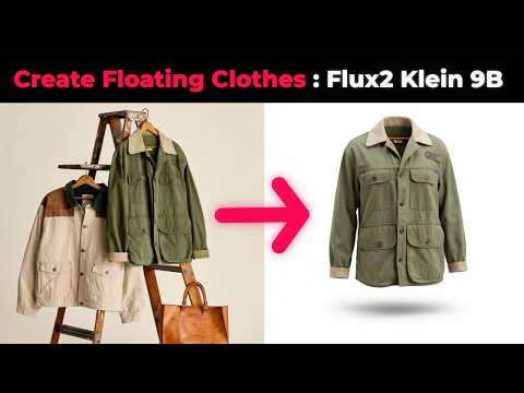 Create Invisible Clothing Using Flux2 Klein 9B | 3D Ghost Mannequin Effect ComfyUI Tutorial