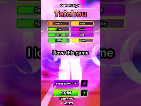 TRYING TO SPIN FOR THE NEW SECRET TAICHOU STYLE IN VOLLEYBALL LEGENDS