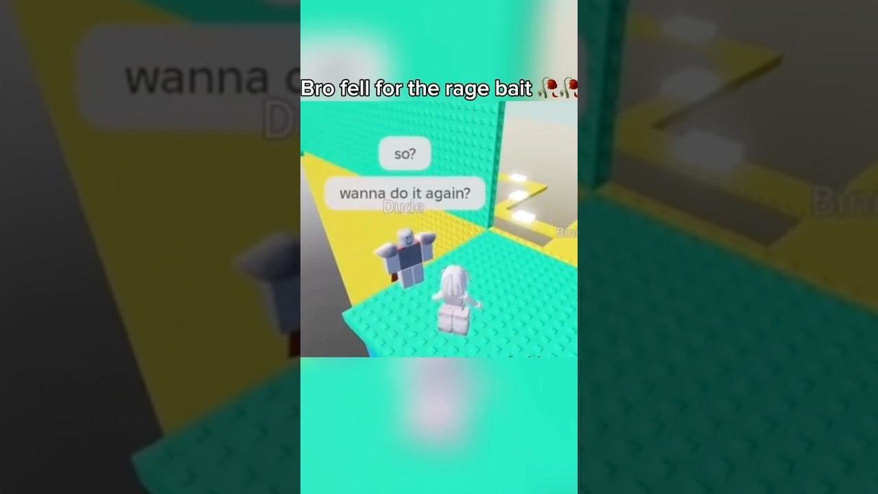 New ragebait method in Roblox Obby 😂