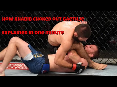 How Khabib CHOKED OUT Justin Gaethje