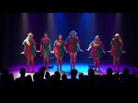 Beginner Neo Burlesque students perform Ho Ho Ho - The Bombshell Burlesque Academy