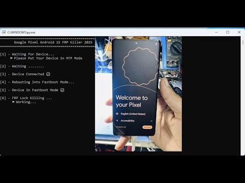 Google Pixel Android 15 FRP Lock Remove All Security Patch 2025 With Python Script Method