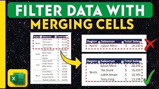 Excel Tips: Unable to Filter Data after merging Cells? Then try this tips!