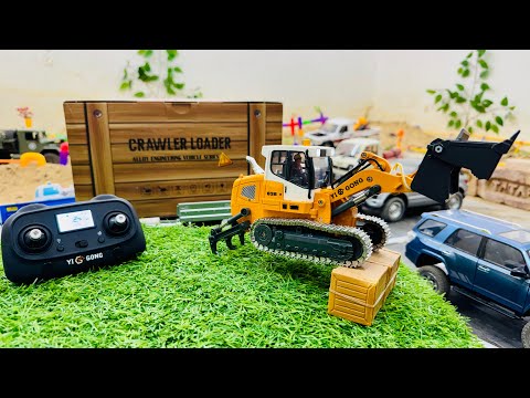 NEW YI GONG 636 1/50 RC Simulation Model Alloy Track Bulldozer Unboxing & Testing