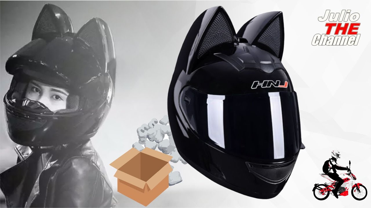 Un Casco para Una Chica Biker Deportivo Orejas de Gato para Motociclista | Unboxing Review