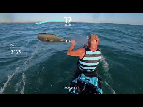 Ladispoli Passoscuro in surfski 