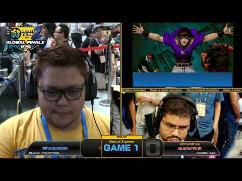 WhySoNoob vs BusterWolf - KOF '98 Neo Geo World Tour Season 2 Global Finals TOP-32 highlights