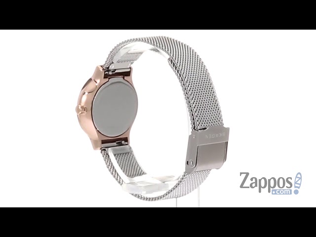 Vídeo relacionado con Skagen Mujer Freja Pequeño Plateado Acero Inoxidable Reloj y Anja Pebbles Pendientes, Set