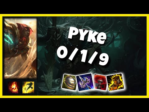 KOREAN Challenger Pyke SUPPORT (0/1/9) Gameplay Replay - Patch 10.20