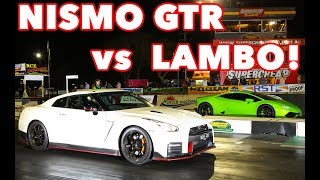 How fast is a $300,000 NISMO R35 GTR?? Can Godzilla beat a Lamborghini Huracan at the strip?
