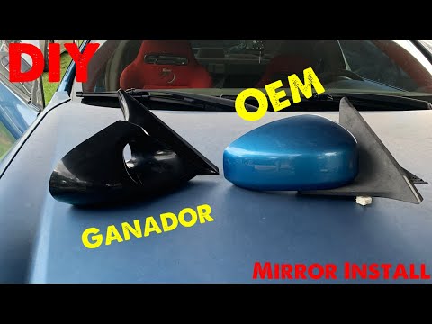G35 DIY GKTech Ganador Mirror Install