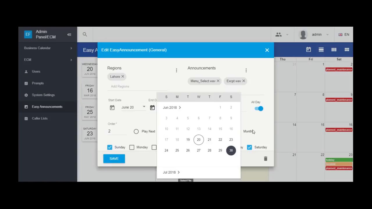IVR scripting with Easy Announcements