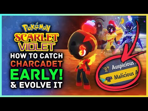 Pokemon Scarlet and Violet - How to Catch Charcadet EARLY & Evolve Into Armarouge / Ceruledge