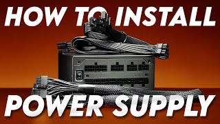 How to install a power supply in a PC - EASY step-by-step instructions