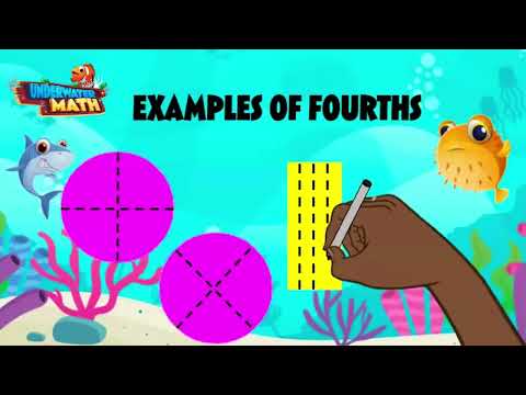 Fraction Halves, Fourths, and Eighths - 2nd Grade