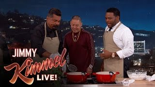 Anthony Anderson and George Lopez Cook with Chef Eddie Huang