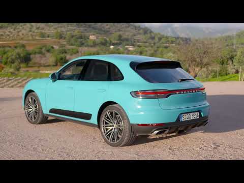 Porsche Macan Design Preview in Miami Blue
