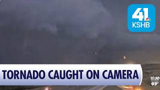Tornado-Warned Storm Caught on KC Traffic Camera