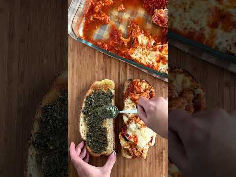 Cheesy Eggplant Marinara Sandwich