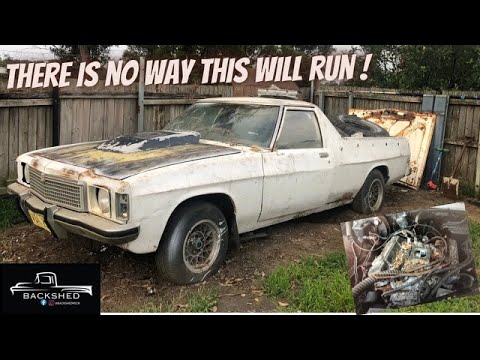 HZ HOLDEN RESCUE , ICON AUSSIE V8 UTE FIND , WILL IT RUN AND DRIVE FOR THE FIRST TIME IN YEARS .