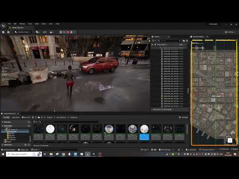 Unreal parallax test in big city
