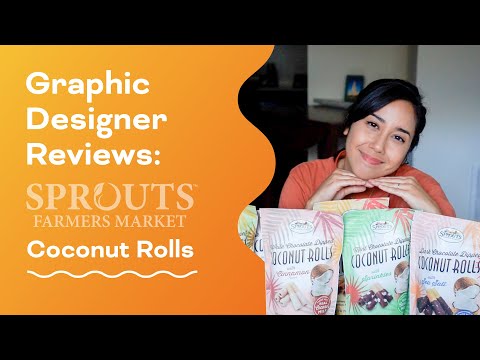 Graphic Designer Reviews: Sprouts Dark Chocolate Coconut Rolls