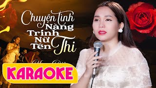 Chuyện Tình Nàng Trinh Nữ Tên Thi Karaoke - Ngọc Diệu | Beat Gốc