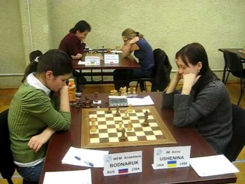 WGM Bodnaruk - WGM Ushenina Euro Ch 2009 Petersburg