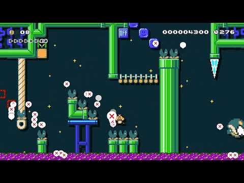 Muncher Marsh by Tuta29² 🍄 Super Mario Maker 2 ✹Switch✹ #bge