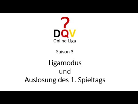 DQV Online-Liga Saison 3: Modus und Auslosung von Spieltag 1
