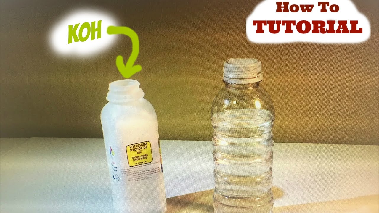 Mixing your Potassium Hydroxide (KOH) with your WATER for your Hydrogen Generator (HHO)