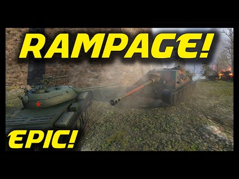 ► World of Tanks: RAMPAGE MODE! - E-50-M feat. SU-122-44 Epic Battle Gameplay