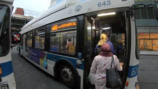 Riding the Q66 bus from Long Island City