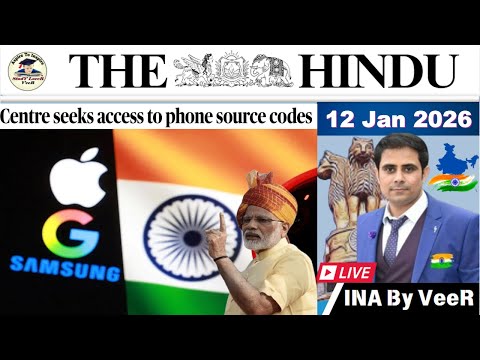 The Hindu Analysis Today | 12 January 2026 | The Hindu NewsPaper Today | UPSC Current Affairs Today