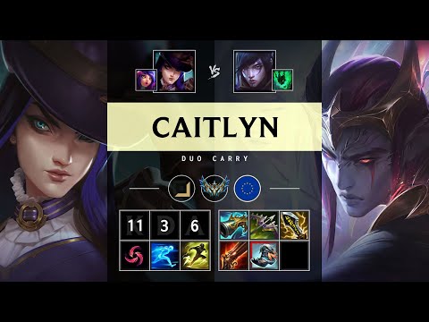 Caitlyn ADC vs Aphelios - EUW Challenger Patch 25.20