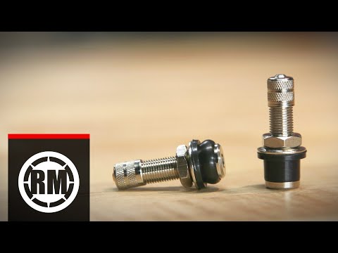 Part of a video titled Hardline Quikstem Push-In Tire Valve Stems - YouTube