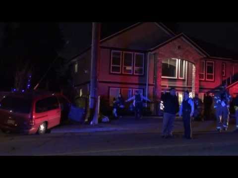 Car Crash Como Lake & Porter Coquitlam February 13 2014 BC Canada Bcnewsvideo