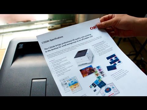 Test in tài liệu màu 2 mặt với OKI C332dn - In màu đẹp chọn OKI