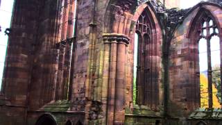 Presbytery Interior Melrose Abbey Scotttish Borders Scotland