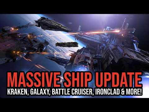 Star Citizen MASSIVE Ship Update - Hermes, Ironclad, Battlecruiser, Galaxy & Kraken!